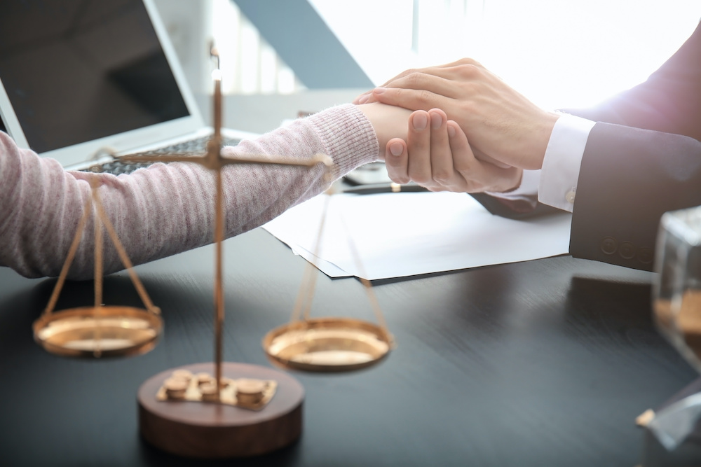 attorney client hands