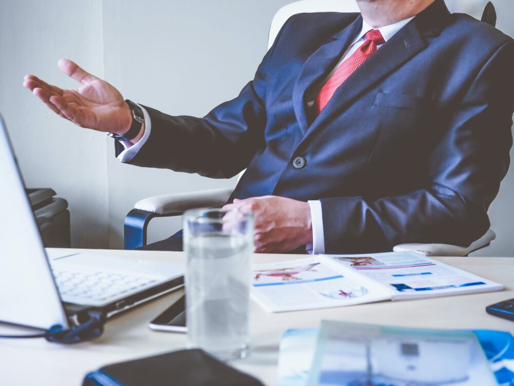 lawyer in meeting