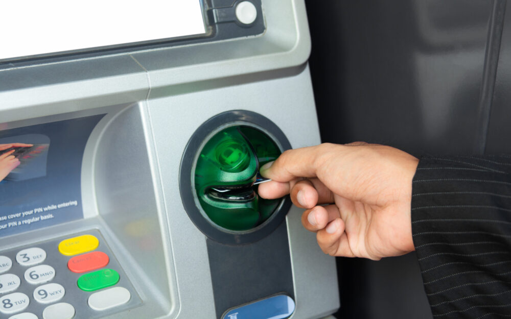 atm machine card