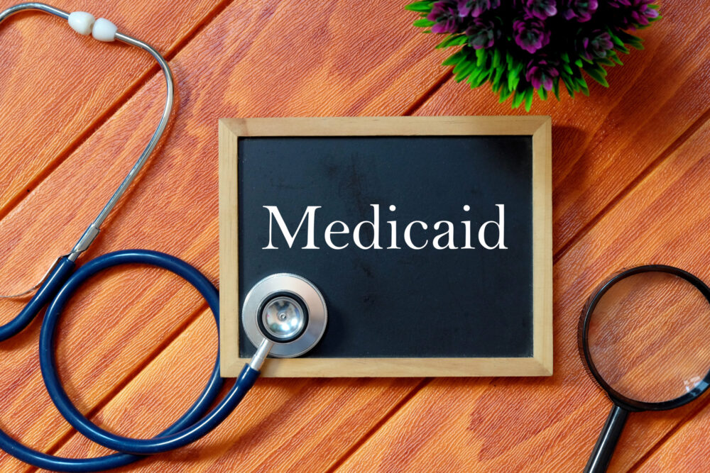 Medicaid written chalkboard